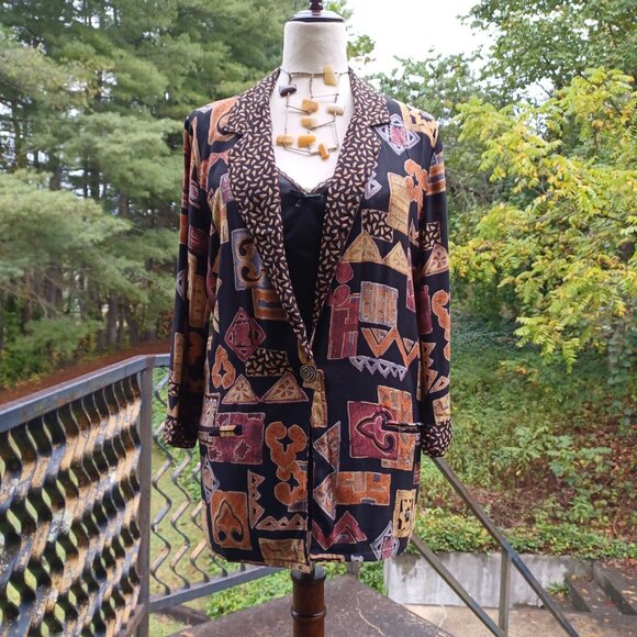 90s Vintage Lightweight Loose Fit Blazer, S/M - Picture 1 of 6